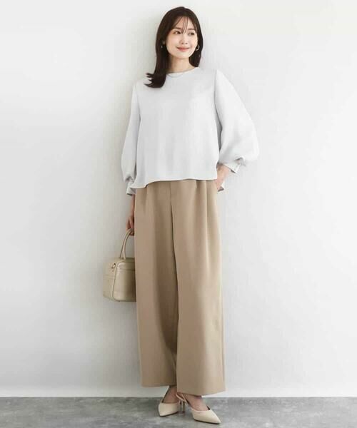 Maison de CINQ / メゾン ドゥ サンク シャツ・ブラウス | 【小さいサイズ】ボリュームスリーブブラウス/撥水/防シワ/洗える | 詳細7