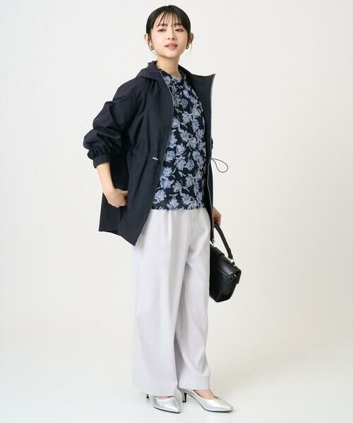 Maison de CINQ / メゾン ドゥ サンク シャツ・ブラウス | 【小さいサイズ】ボウタイ付き花柄シフォンブラウス/洗濯機で洗える | 詳細28