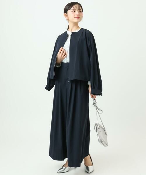 Maison de CINQ / メゾン ドゥ サンク シャツ・ブラウス | 【小さいサイズ】幾何柄バンドカラーブラウス/洗濯機で洗える | 詳細22