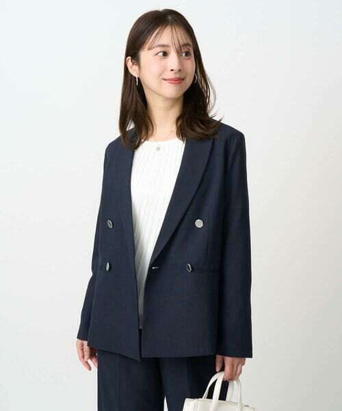 Maison de CINQ / メゾン ドゥ サンク セットアップ | 【小さいサイズ】ダブルブレストジャケット/洗える | 詳細1