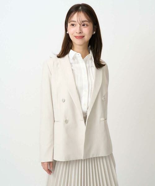 Maison de CINQ / メゾン ドゥ サンク セットアップ | 【小さいサイズ】ダブルブレストジャケット/洗える | 詳細2