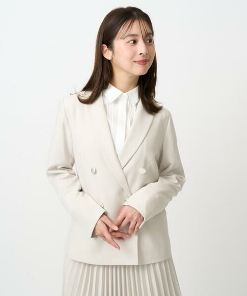 Maison de CINQ / メゾン ドゥ サンク セットアップ | 【小さいサイズ】ダブルブレストジャケット/洗える | 詳細4