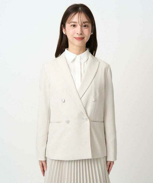 Maison de CINQ / メゾン ドゥ サンク セットアップ | 【小さいサイズ】ダブルブレストジャケット/洗える | 詳細5