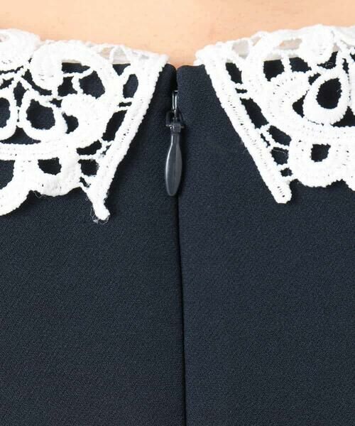 Maison de CINQ / メゾン ドゥ サンク ロング・マキシ丈ワンピース | 【小さいサイズ】レース襟付きサックワンピース/防シワ/洗える | 詳細16