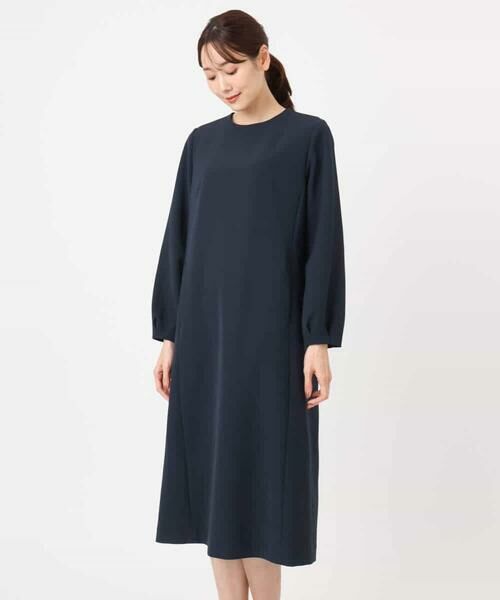 Maison de CINQ / メゾン ドゥ サンク ロング・マキシ丈ワンピース | 【小さいサイズ】レース襟付きサックワンピース/防シワ/洗える | 詳細22