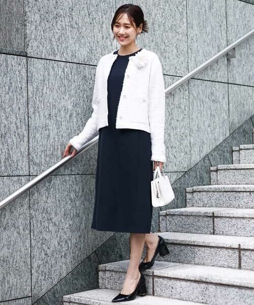 Maison de CINQ / メゾン ドゥ サンク ロング・マキシ丈ワンピース | 【小さいサイズ】レース襟付きサックワンピース/防シワ/洗える | 詳細7