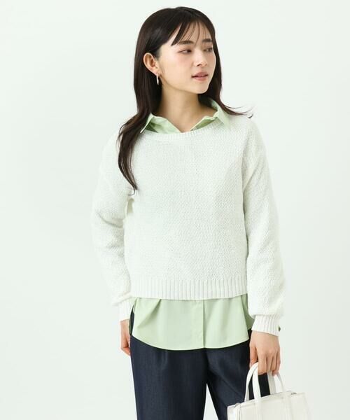 Maison de CINQ / メゾン ドゥ サンク ニット・セーター | 【小さいサイズ】鹿の子編みニット/洗える | 詳細10