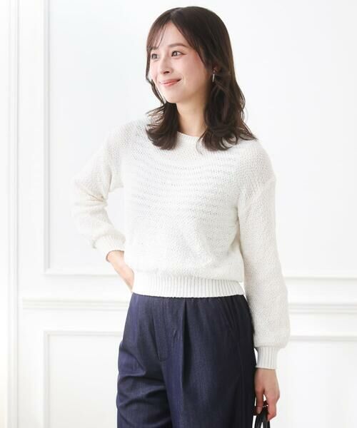 Maison de CINQ / メゾン ドゥ サンク ニット・セーター | 【小さいサイズ】鹿の子編みニット/洗える | 詳細6