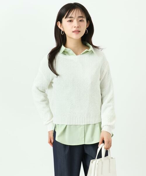 Maison de CINQ / メゾン ドゥ サンク ニット・セーター | 【小さいサイズ】鹿の子編みニット/洗える | 詳細7