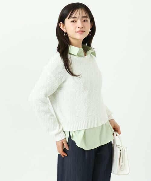 Maison de CINQ / メゾン ドゥ サンク ニット・セーター | 【小さいサイズ】鹿の子編みニット/洗える | 詳細9