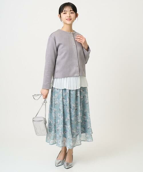 Maison de CINQ / メゾン ドゥ サンク ロング・マキシ丈スカート | 【小さいサイズ】花柄シフォンスカート/丈の長さが選べる/洗濯機で洗える/セットアップ対応 | 詳細22