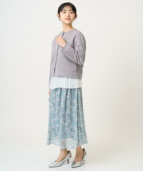 Maison de CINQ / メゾン ドゥ サンク ロング・マキシ丈スカート | 【小さいサイズ】花柄シフォンスカート/丈の長さが選べる/洗濯機で洗える/セットアップ対応 | 詳細23