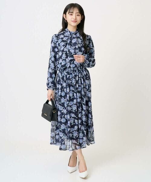 Maison de CINQ / メゾン ドゥ サンク ロング・マキシ丈スカート | 【小さいサイズ】花柄シフォンスカート/丈の長さが選べる/洗濯機で洗える/セットアップ対応 | 詳細25