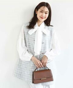 Maison de CINQ / メゾン ドゥ サンク ベスト | 【小さいサイズ】ツイードジレ/洗える