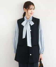 Maison de CINQ / メゾン ドゥ サンク ベスト | 【小さいサイズ】ツイードジレ/洗える