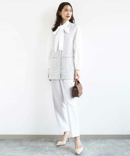 Maison de CINQ / メゾン ドゥ サンク ベスト | 【小さいサイズ】ツイードジレ/洗える | 詳細10