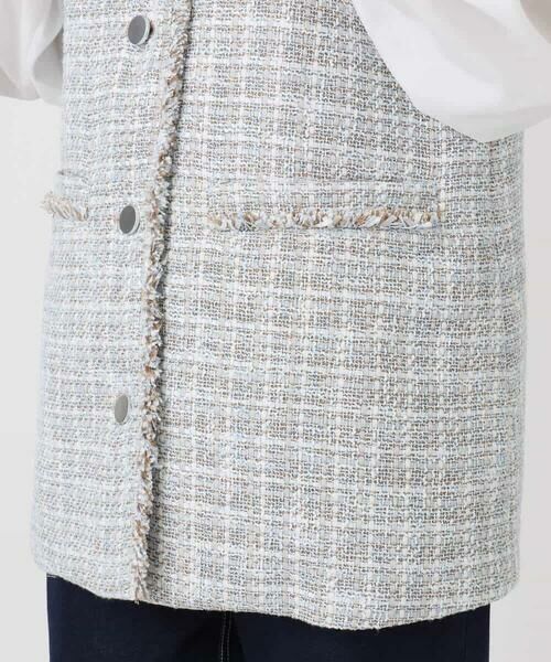 Maison de CINQ / メゾン ドゥ サンク ベスト | 【小さいサイズ】ツイードジレ/洗える | 詳細21