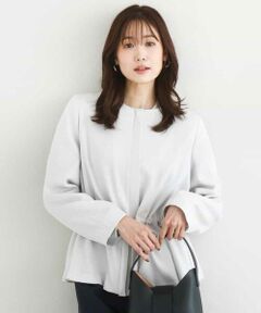 Maison de CINQ / メゾン ドゥ サンク その他アウター | 【小さいサイズ】ギャザーデザイン ジップアップブルゾン/撥水/防シワ/洗える