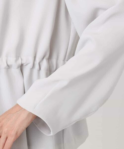 Maison de CINQ / メゾン ドゥ サンク その他アウター | 【小さいサイズ】ギャザーデザイン ジップアップブルゾン/撥水/防シワ/洗える | 詳細14