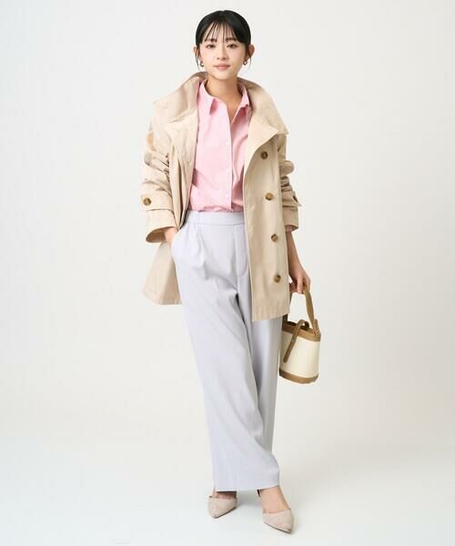 Maison de CINQ / メゾン ドゥ サンク その他アウター | 【小さいサイズ】テントライン ツイルコート/洗える | 詳細22