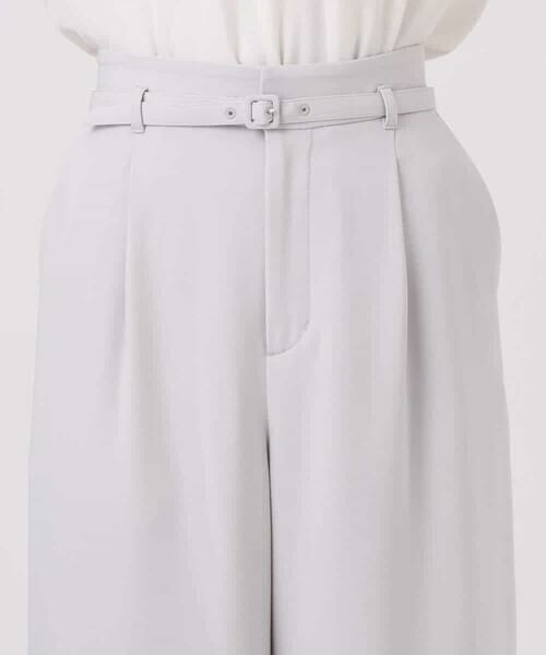 Maison de CINQ / メゾン ドゥ サンク チノ・ワークパンツ | 【小さいサイズ】共地ベルト付きワイドパンツ/撥水/防シワ/洗える | 詳細19