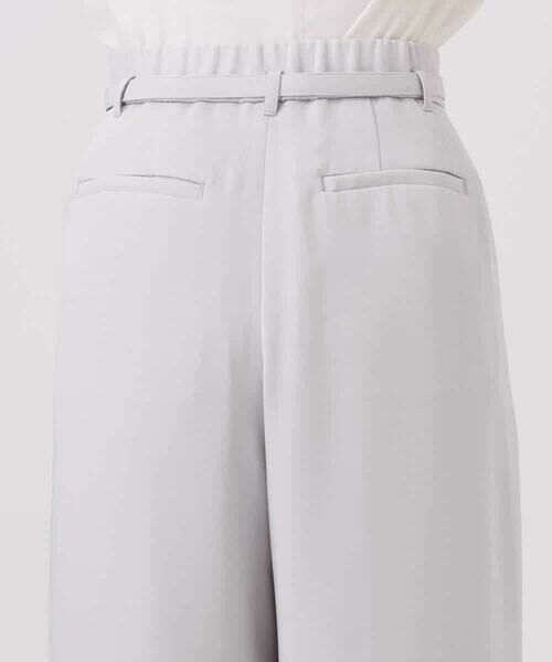 Maison de CINQ / メゾン ドゥ サンク チノ・ワークパンツ | 【小さいサイズ】共地ベルト付きワイドパンツ/撥水/防シワ/洗える | 詳細20