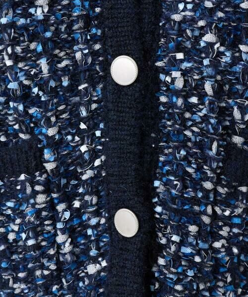 Maison de CINQ / メゾン ドゥ サンク ノーカラージャケット | 【小さいサイズ】ツイードニットジャケット/洗える | 詳細17