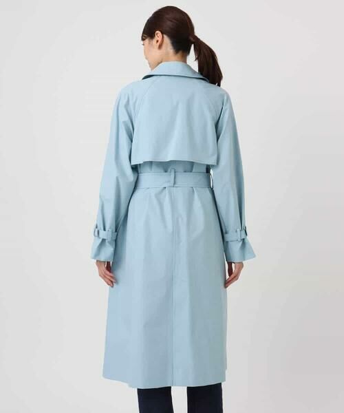 Maison de CINQ / メゾン ドゥ サンク トレンチコート | 【小さいサイズ】トレンチディティールロングコート/撥水/洗える | 詳細11