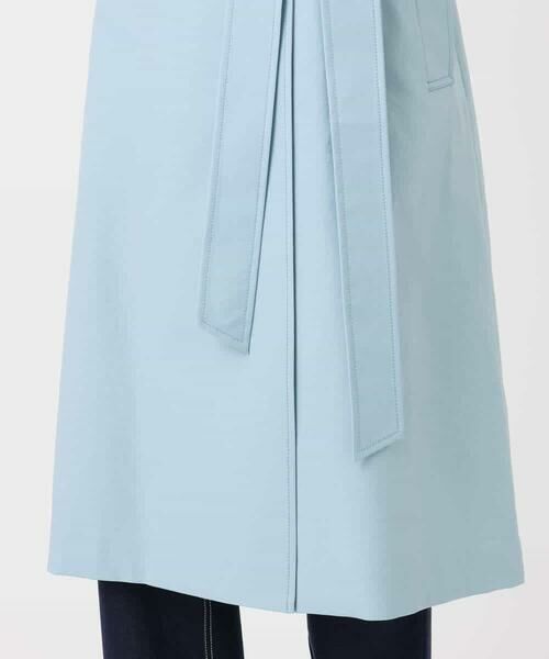 Maison de CINQ / メゾン ドゥ サンク トレンチコート | 【小さいサイズ】トレンチディティールロングコート/撥水/洗える | 詳細16