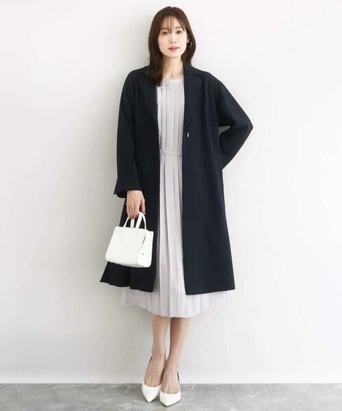 Maison de CINQ / メゾン ドゥ サンク その他アウター | 【小さいサイズ】ライトダブルクロスチェスターコート/洗える | 詳細15