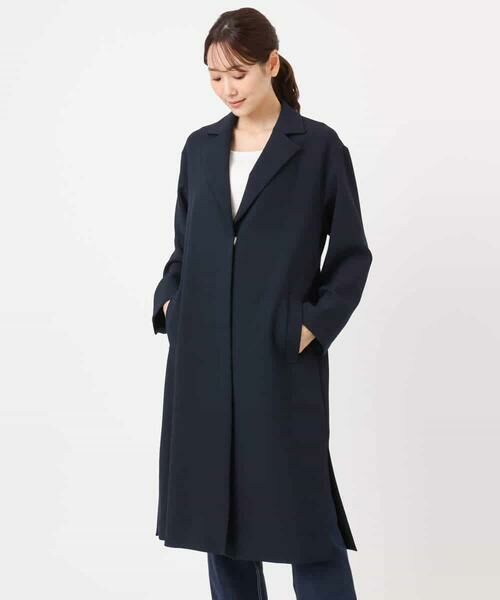 Maison de CINQ / メゾン ドゥ サンク その他アウター | 【小さいサイズ】ライトダブルクロスチェスターコート/洗える | 詳細16