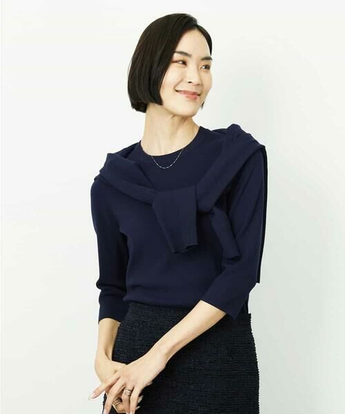 Maison de CINQ / メゾン ドゥ サンク ニット・セーター | [小さいサイズ][アンサンブル対応]コンパクトニットプルオーバー | 詳細13