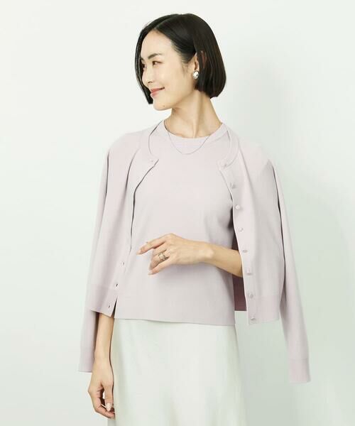 Maison de CINQ / メゾン ドゥ サンク カーディガン・ボレロ | [小さいサイズ][アンサンブル対応]コンパクトクルーネックカーディガン | 詳細4