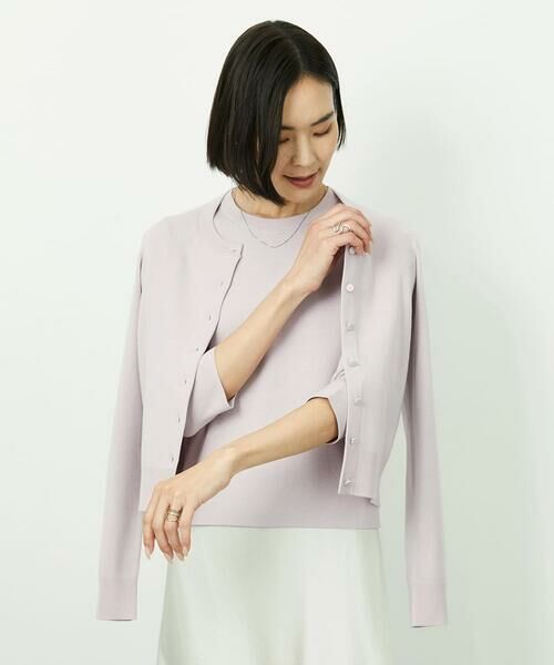 Maison de CINQ / メゾン ドゥ サンク カーディガン・ボレロ | [小さいサイズ][アンサンブル対応]コンパクトクルーネックカーディガン | 詳細6