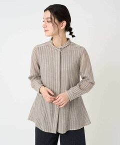 Maison de CINQ / メゾン ドゥ サンク シャツ・ブラウス | リファインガーゼストライプブラウス