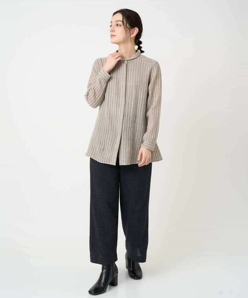 Maison de CINQ / メゾン ドゥ サンク シャツ・ブラウス | リファインガーゼストライプブラウス | 詳細10