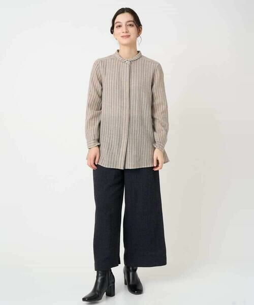 Maison de CINQ / メゾン ドゥ サンク シャツ・ブラウス | リファインガーゼストライプブラウス | 詳細11