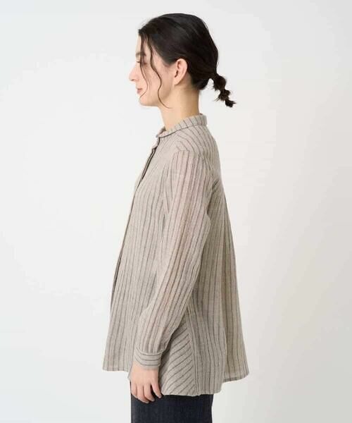 Maison de CINQ / メゾン ドゥ サンク シャツ・ブラウス | リファインガーゼストライプブラウス | 詳細3