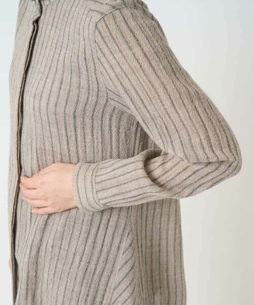 Maison de CINQ / メゾン ドゥ サンク シャツ・ブラウス | リファインガーゼストライプブラウス | 詳細6