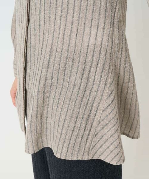 Maison de CINQ / メゾン ドゥ サンク シャツ・ブラウス | リファインガーゼストライプブラウス | 詳細7