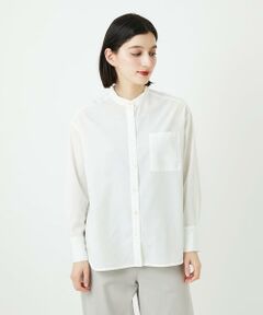 Maison de CINQ / メゾン ドゥ サンク シャツ・ブラウス | [日本製]バンドカラーシャツ