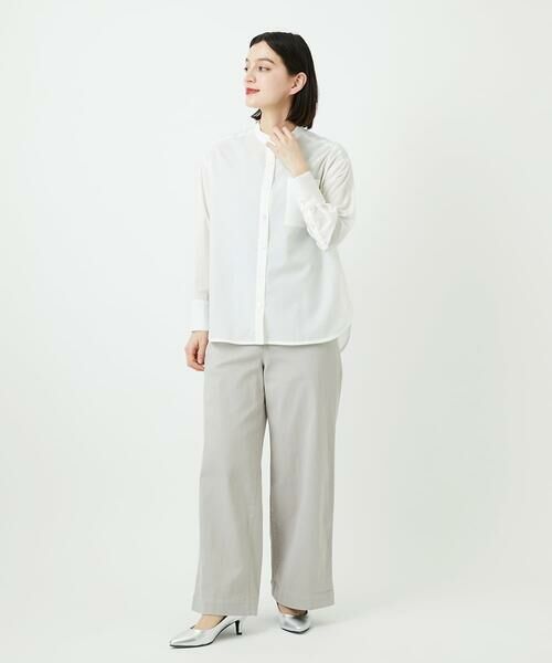 Maison de CINQ / メゾン ドゥ サンク シャツ・ブラウス | [日本製]バンドカラーシャツ | 詳細16