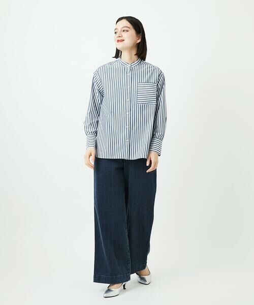 Maison de CINQ / メゾン ドゥ サンク シャツ・ブラウス | [日本製]バンドカラーシャツ | 詳細22