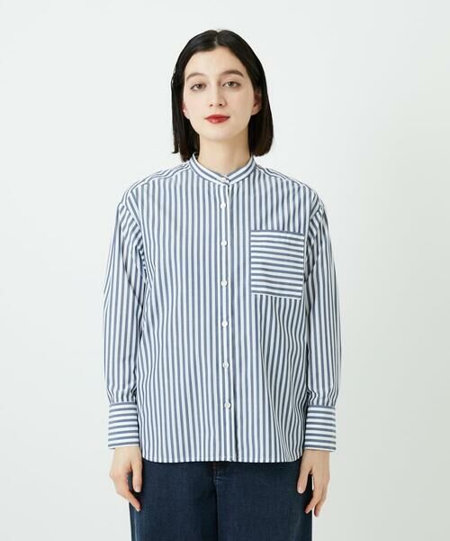 Maison de CINQ / メゾン ドゥ サンク シャツ・ブラウス | [日本製]バンドカラーシャツ | 詳細5