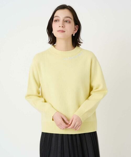 Maison de CINQ / メゾン ドゥ サンク ニット・セーター | [アンサンブル対応] スウェットライクロゴニット（ライトイエロー）