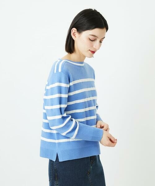 Maison de CINQ / メゾン ドゥ サンク ニット・セーター | ブークレーボーダーニット | 詳細1