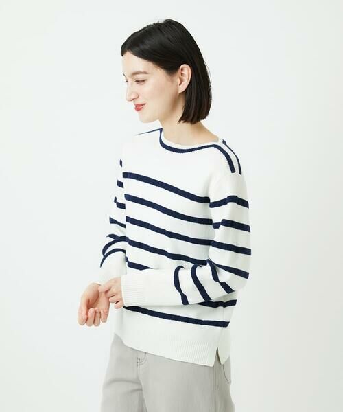 Maison de CINQ / メゾン ドゥ サンク ニット・セーター | ブークレーボーダーニット | 詳細3