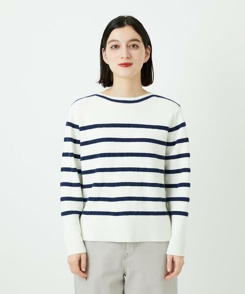 Maison de CINQ / メゾン ドゥ サンク ニット・セーター | ブークレーボーダーニット | 詳細4