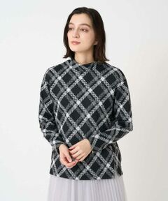 Maison de CINQ / メゾン ドゥ サンク カットソー | へリンボンラインジャガードハイネックカットソー