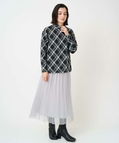 Maison de CINQ / メゾン ドゥ サンク カットソー | へリンボンラインジャガードハイネックカットソー | 詳細14